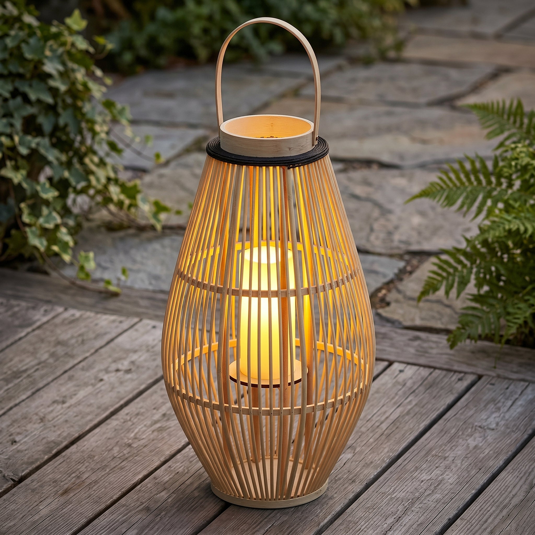 Lumen Woven Bamboo Lantern