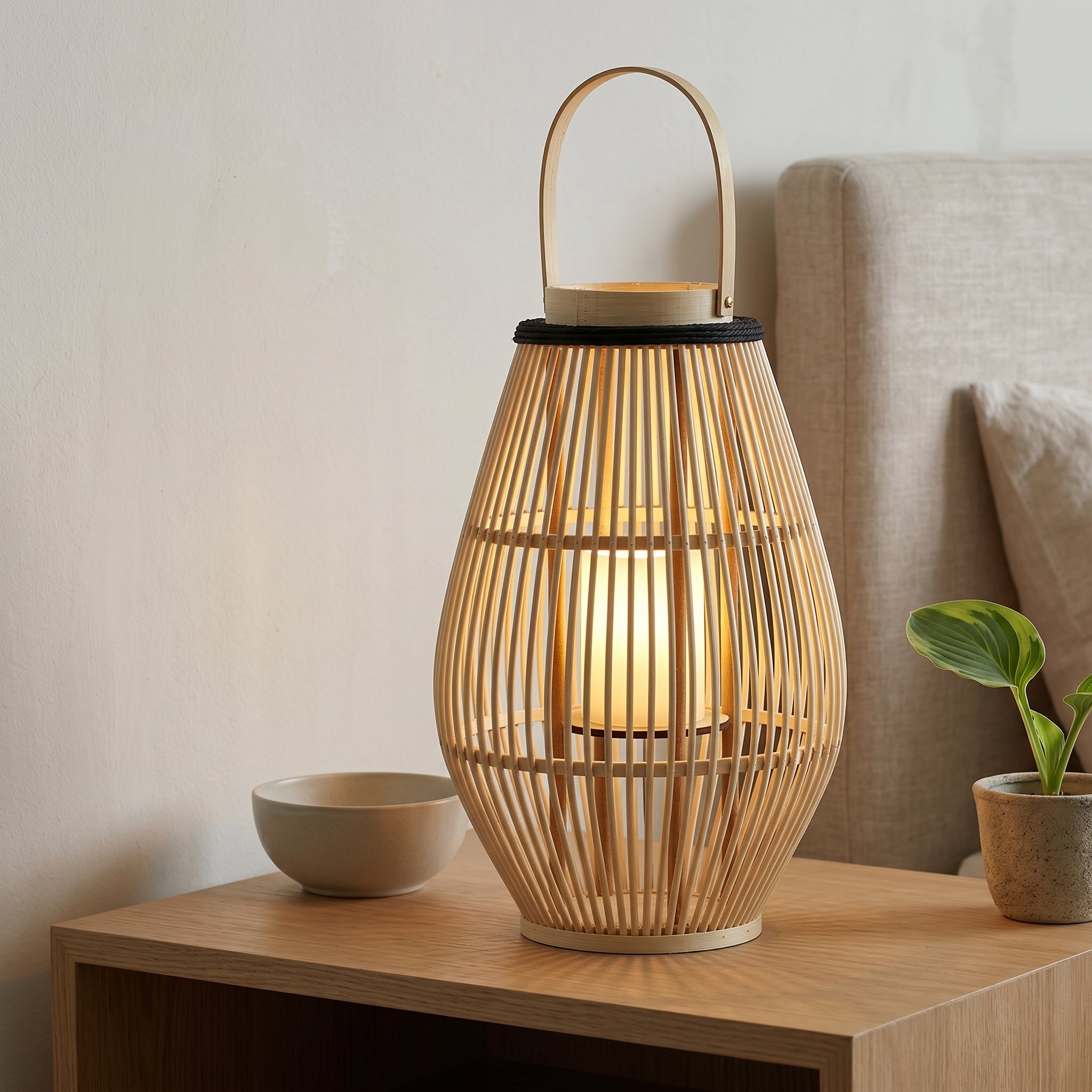 Lumen Woven Bamboo Lantern