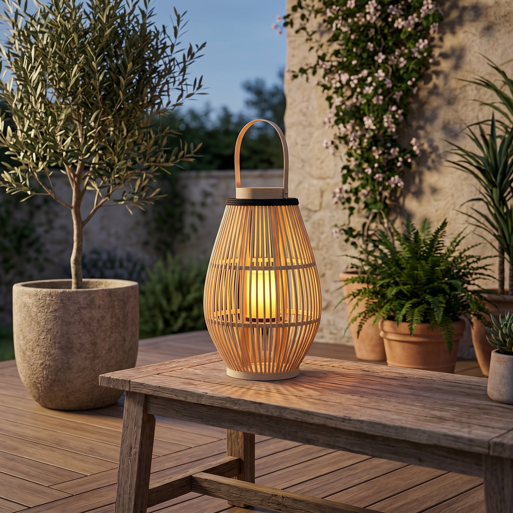 Lumen Woven Bamboo Lantern