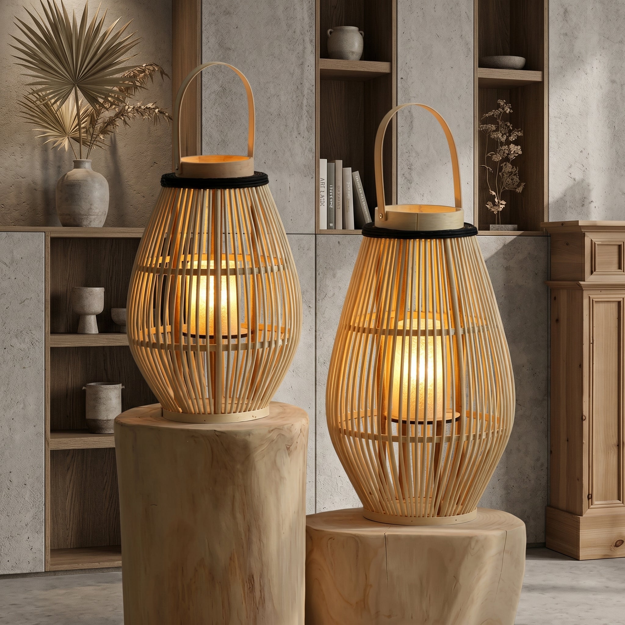 Lumen Woven Bamboo Lantern