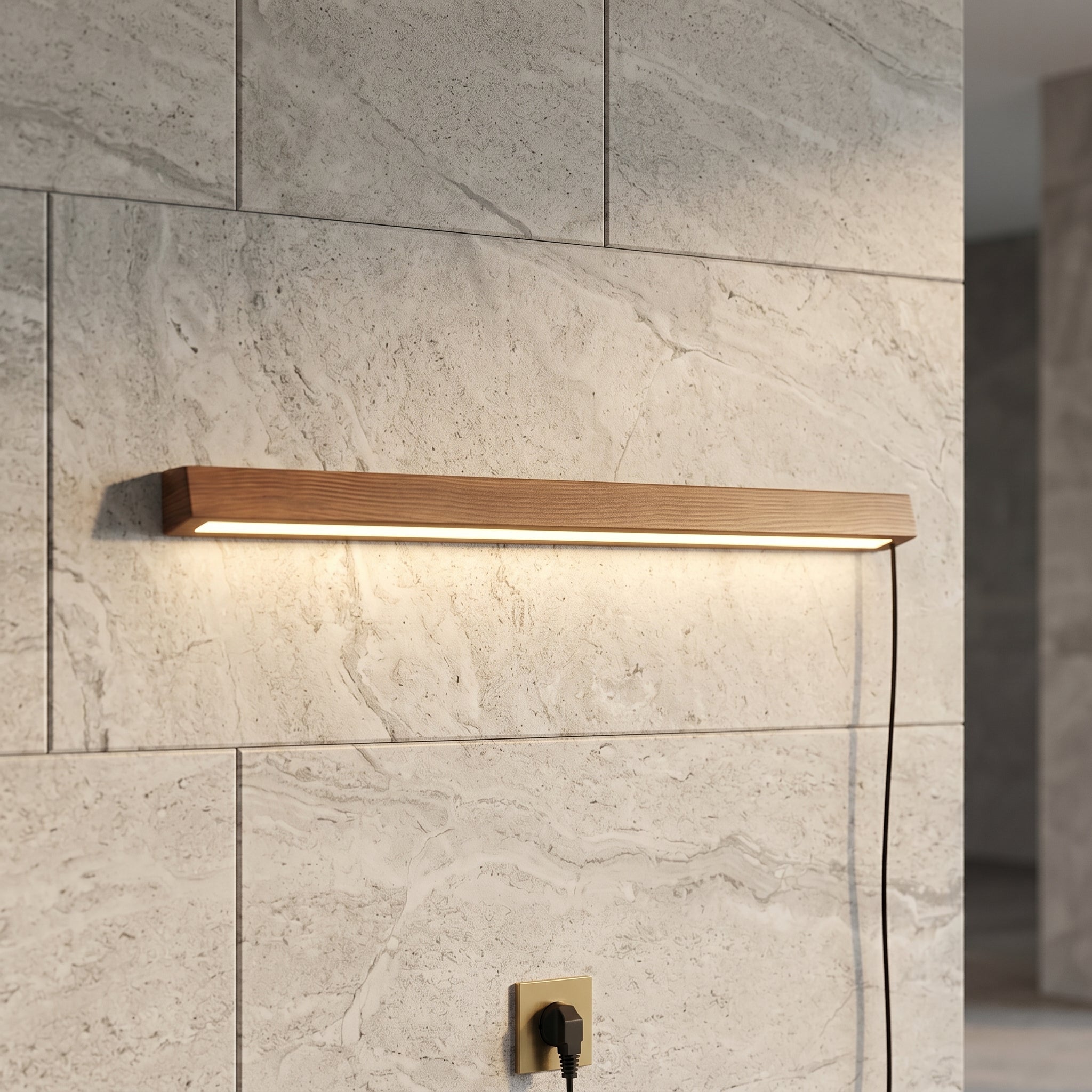 Lumen Linear Wood Wall Light