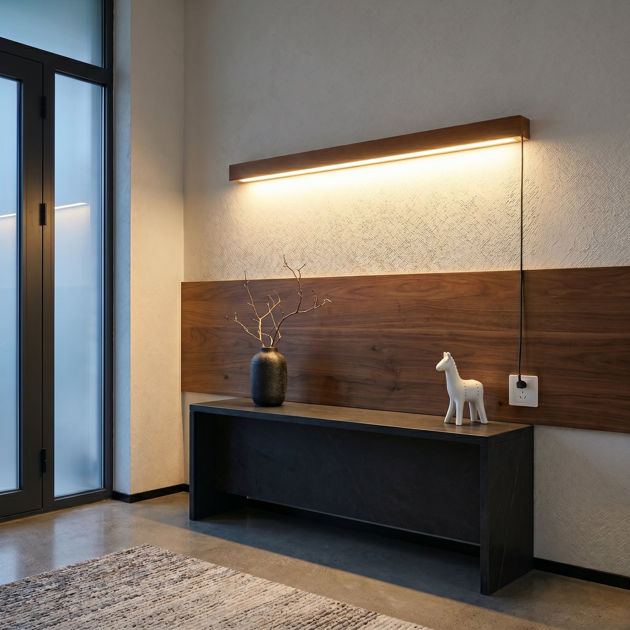 Lumen Linear Wood Wall Light