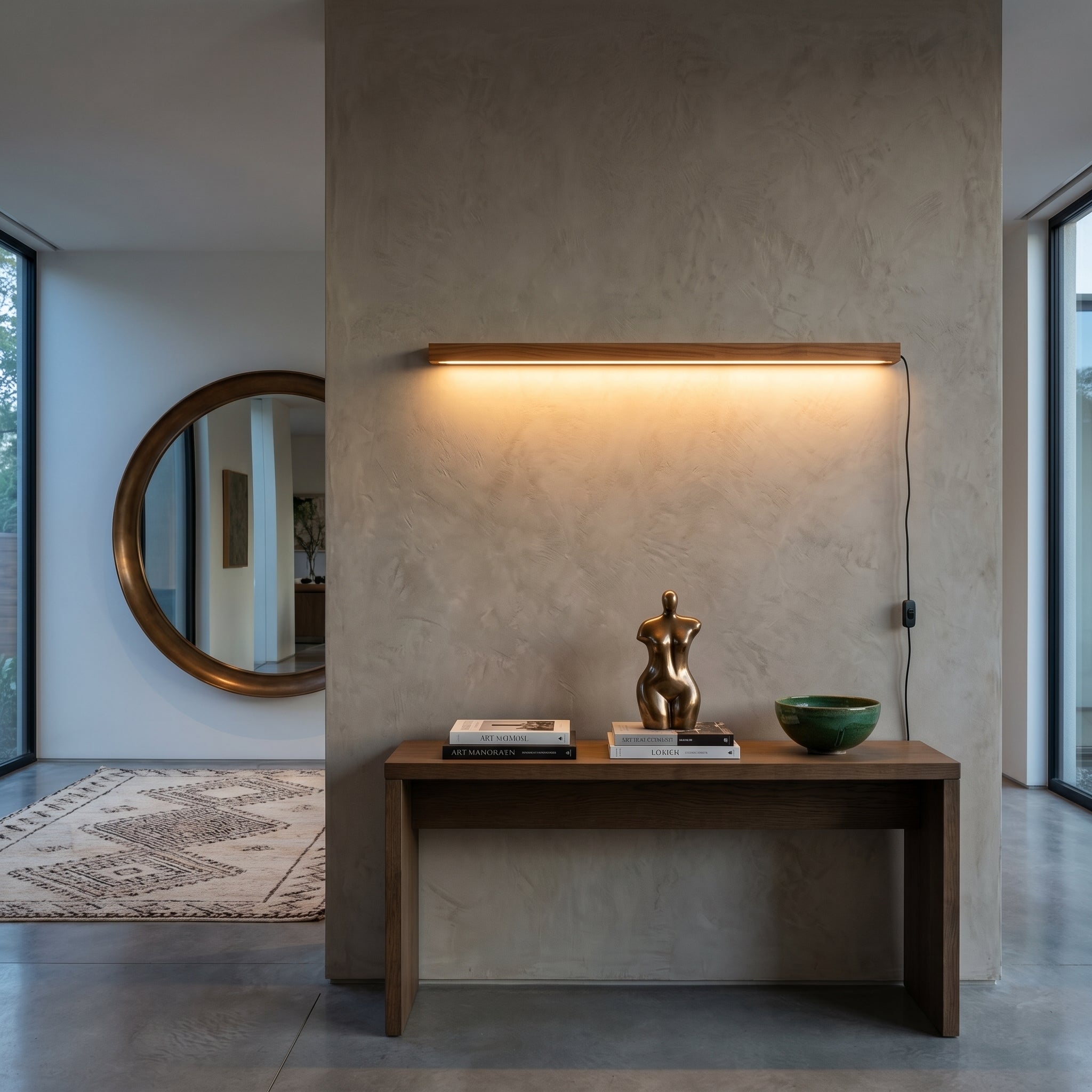 Lumen Linear Wood Wall Light