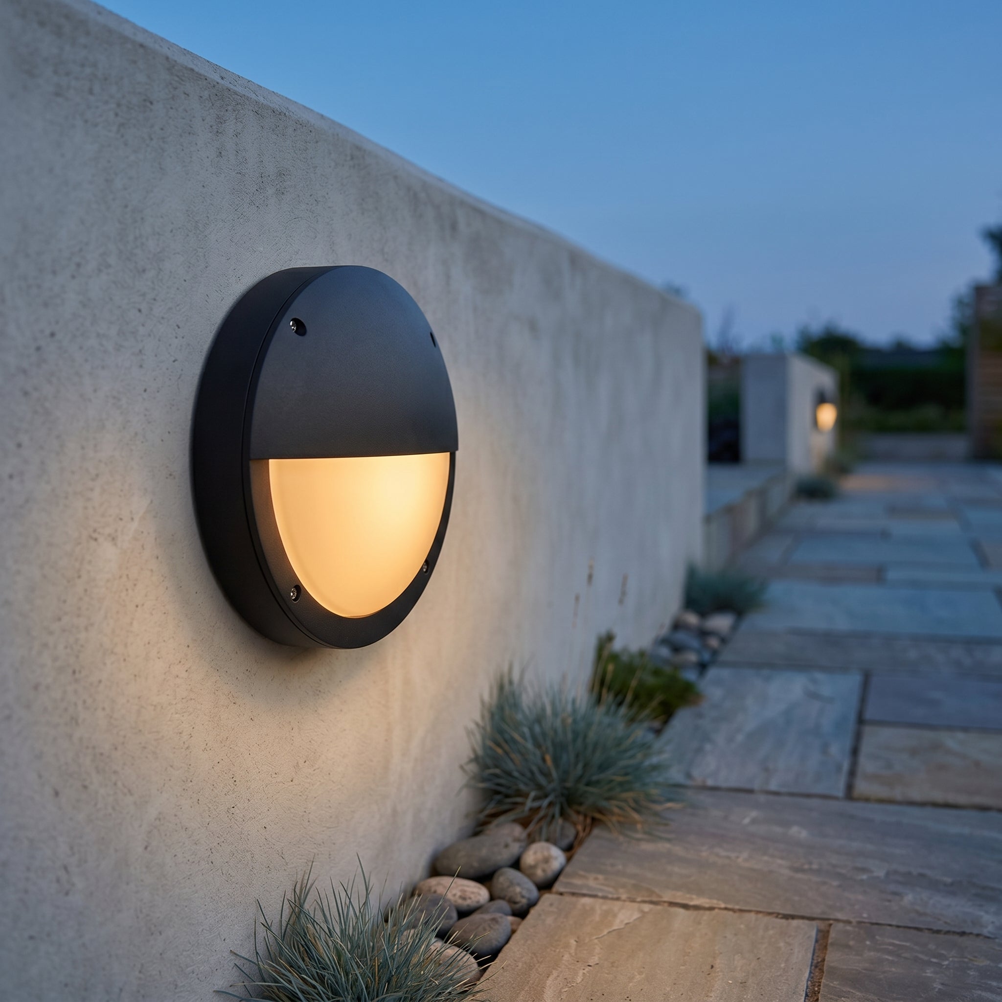 Lumen Round Outdoor Porch Light