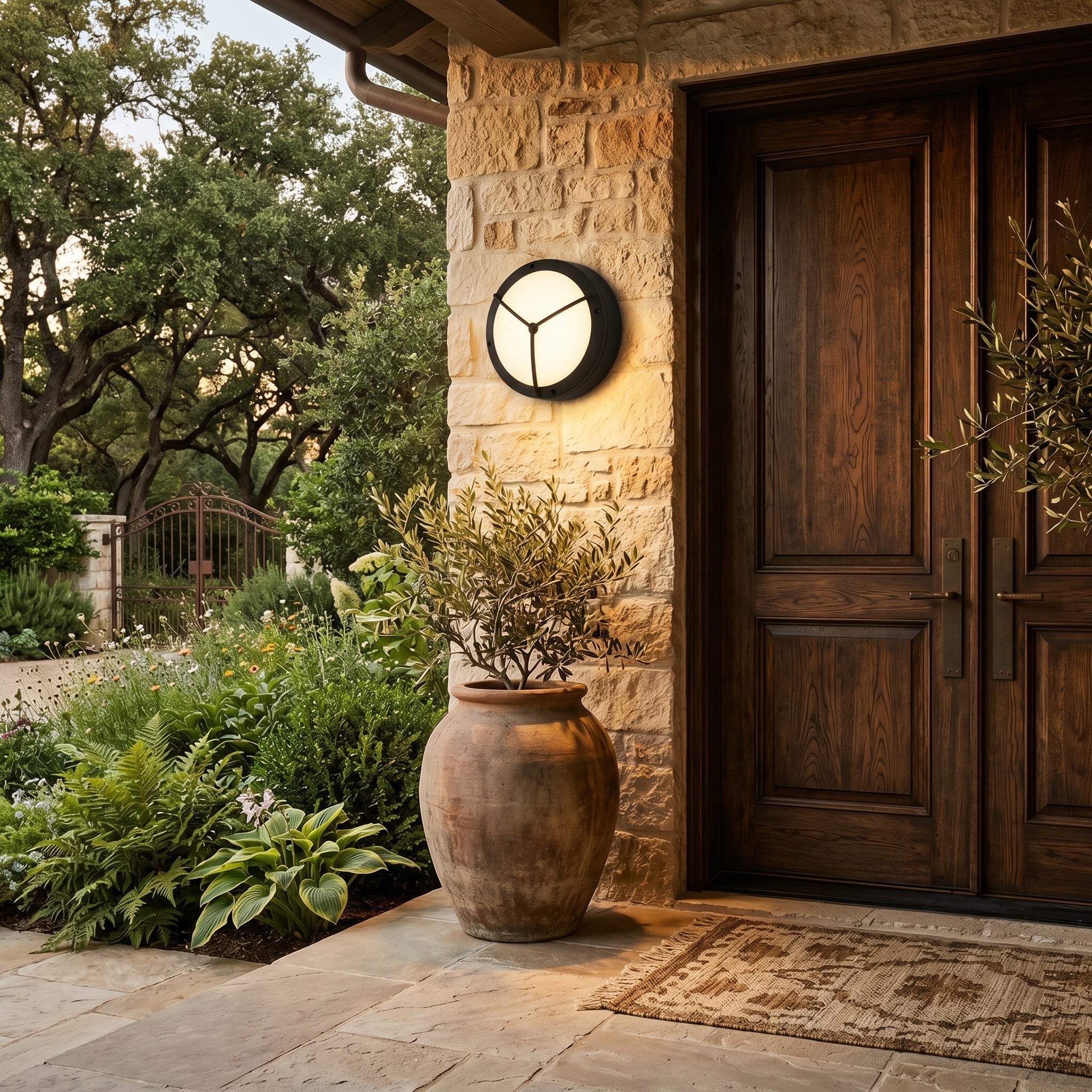 Lumen Round Outdoor Porch Light