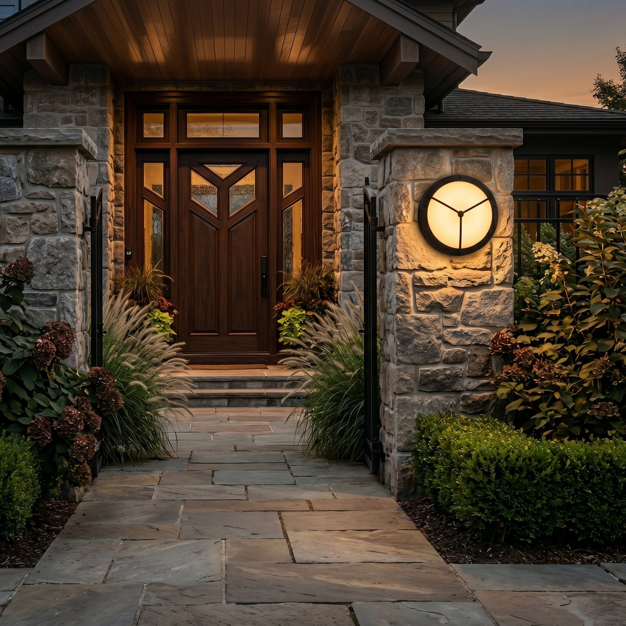 Lumen Round Outdoor Porch Light
