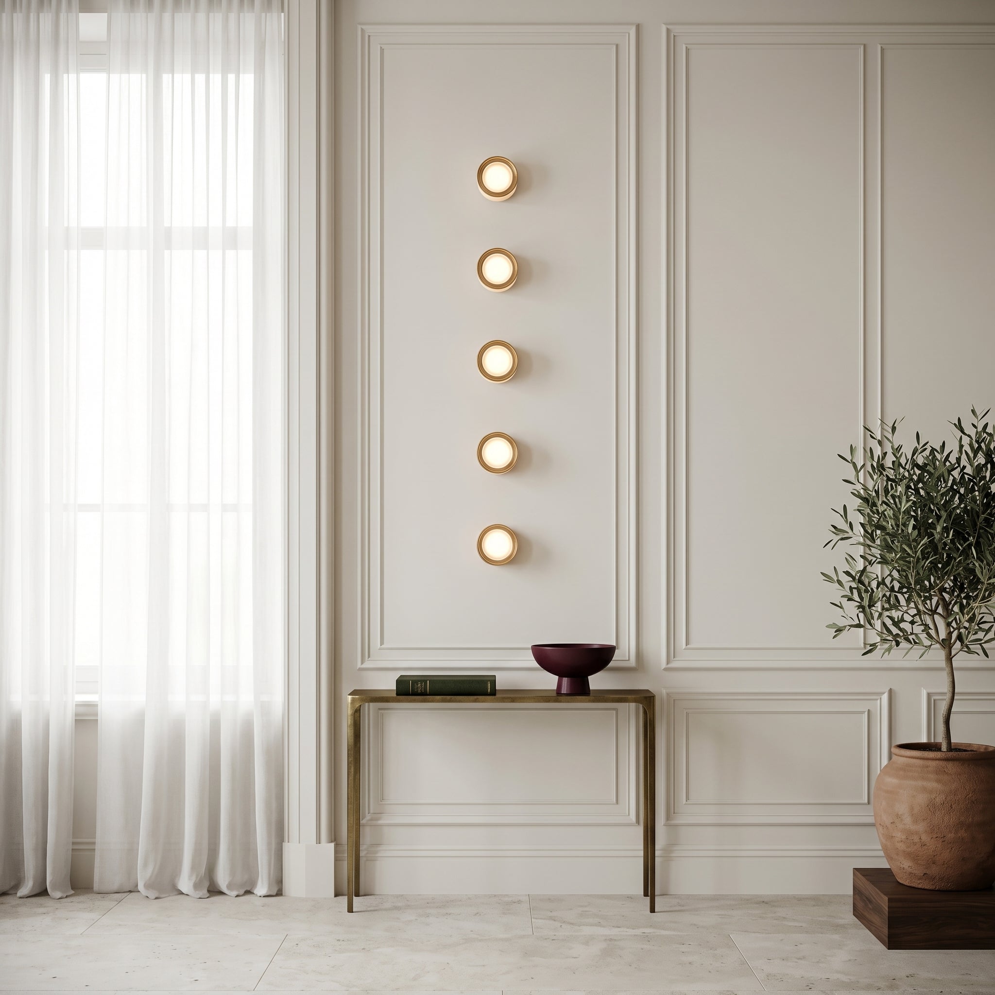 Lumen Dimple Glass Wall Light