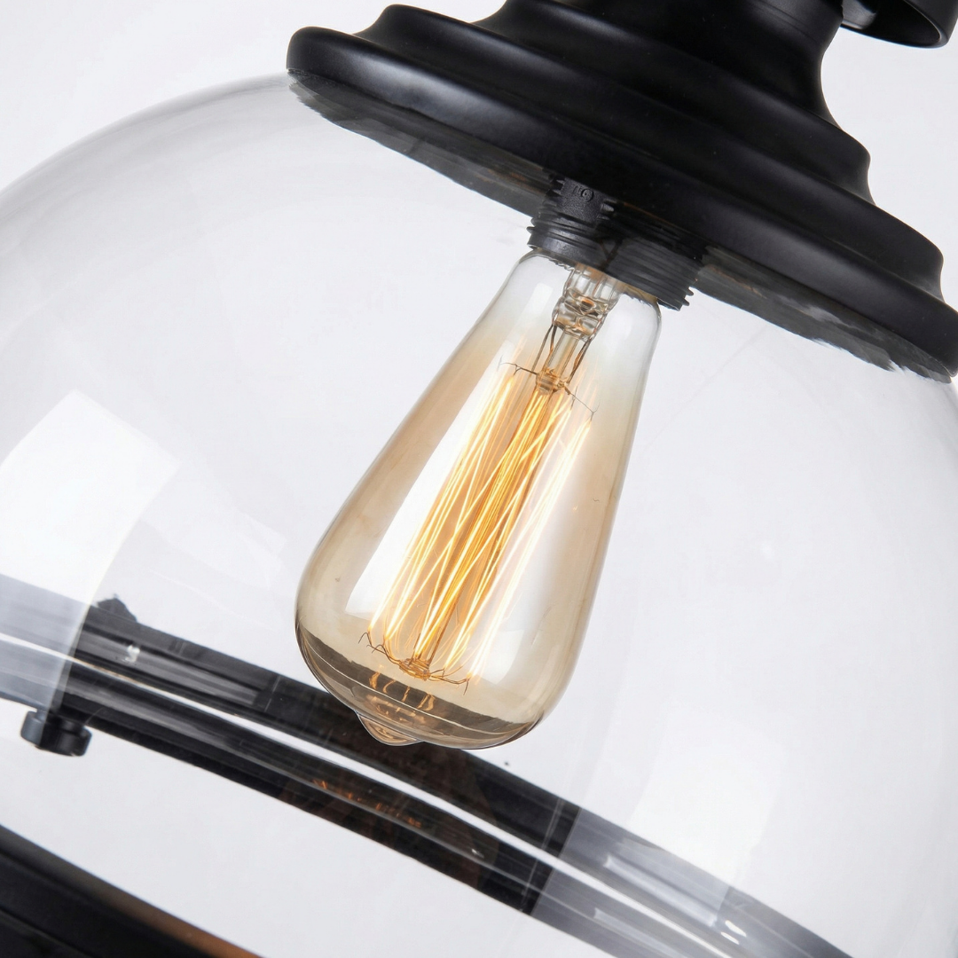 Lumen Mid Century Glass Pendant Light