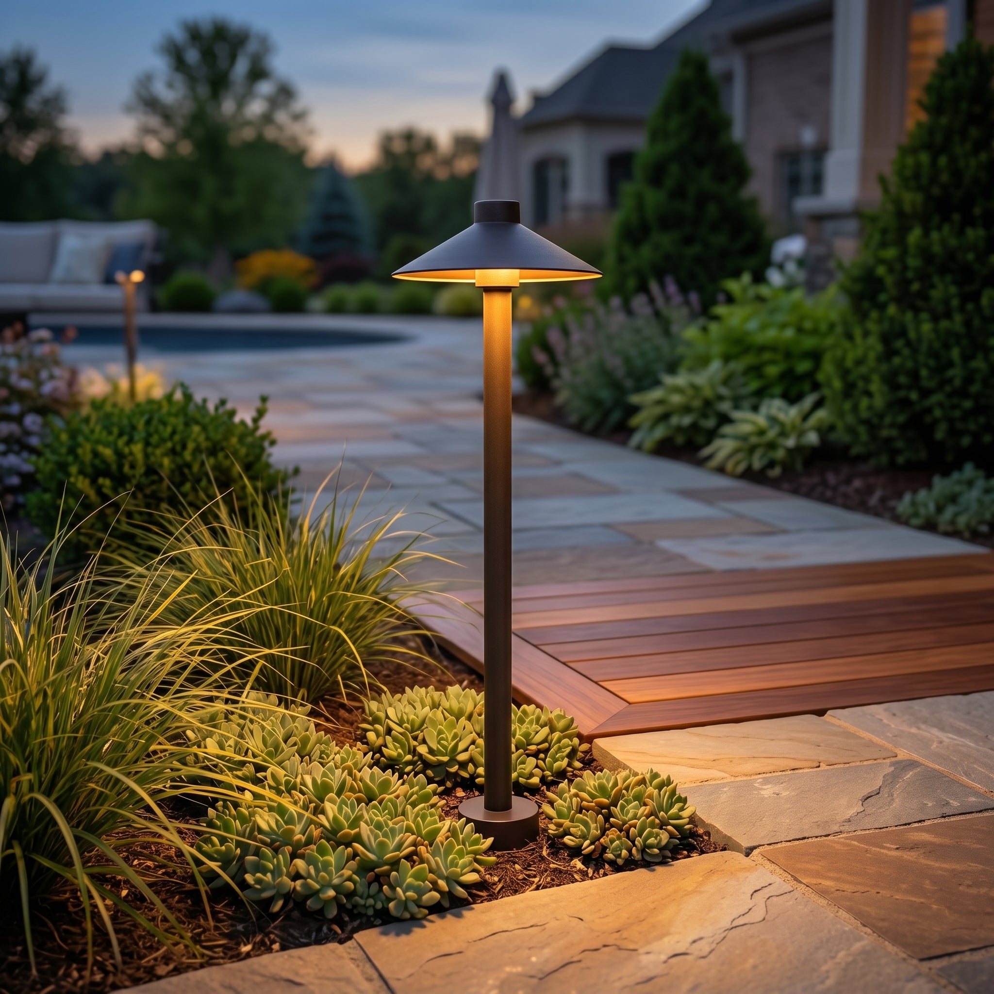Lumen Hat Shade Pathway Light