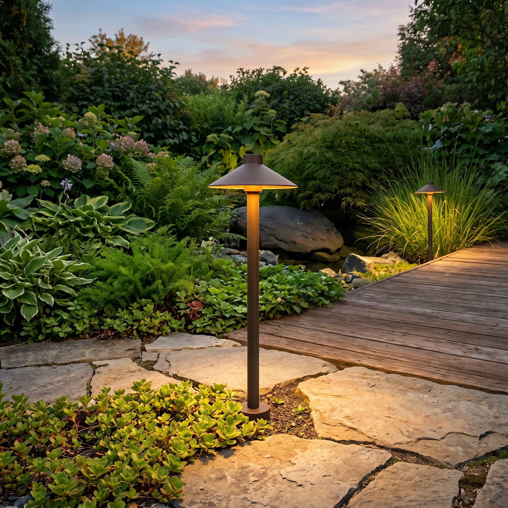 Lumen Hat Shade Pathway Light