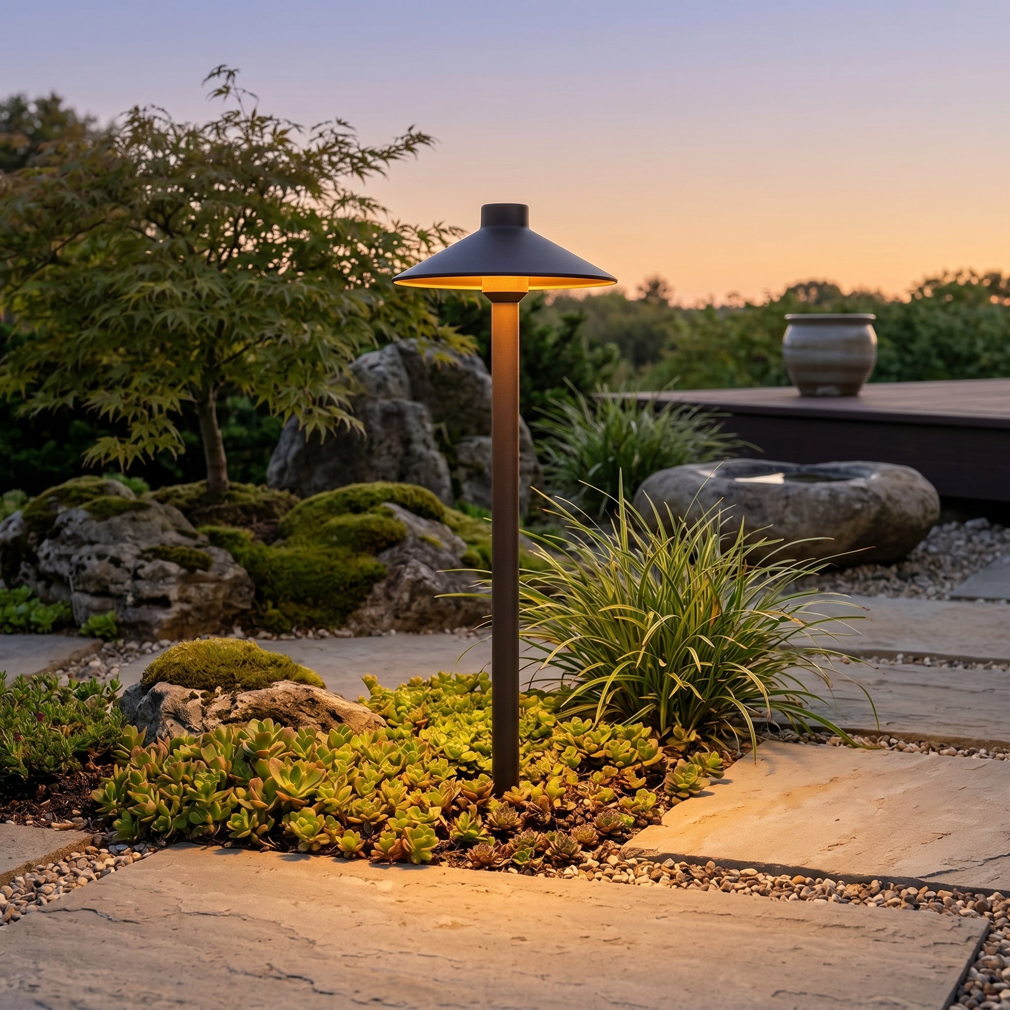 Lumen Hat Shade Pathway Light