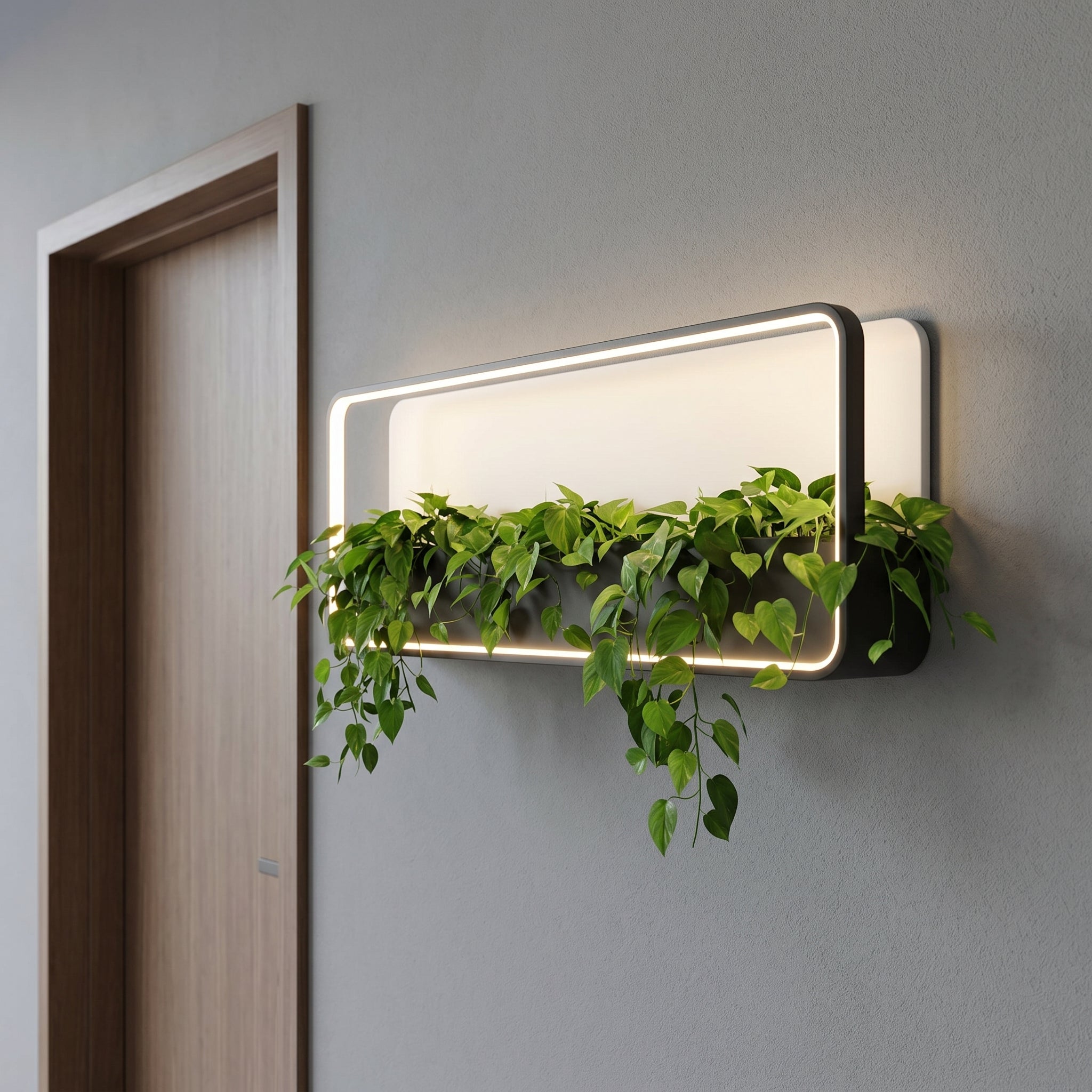 Lumen Illuminated Planter Wall Light