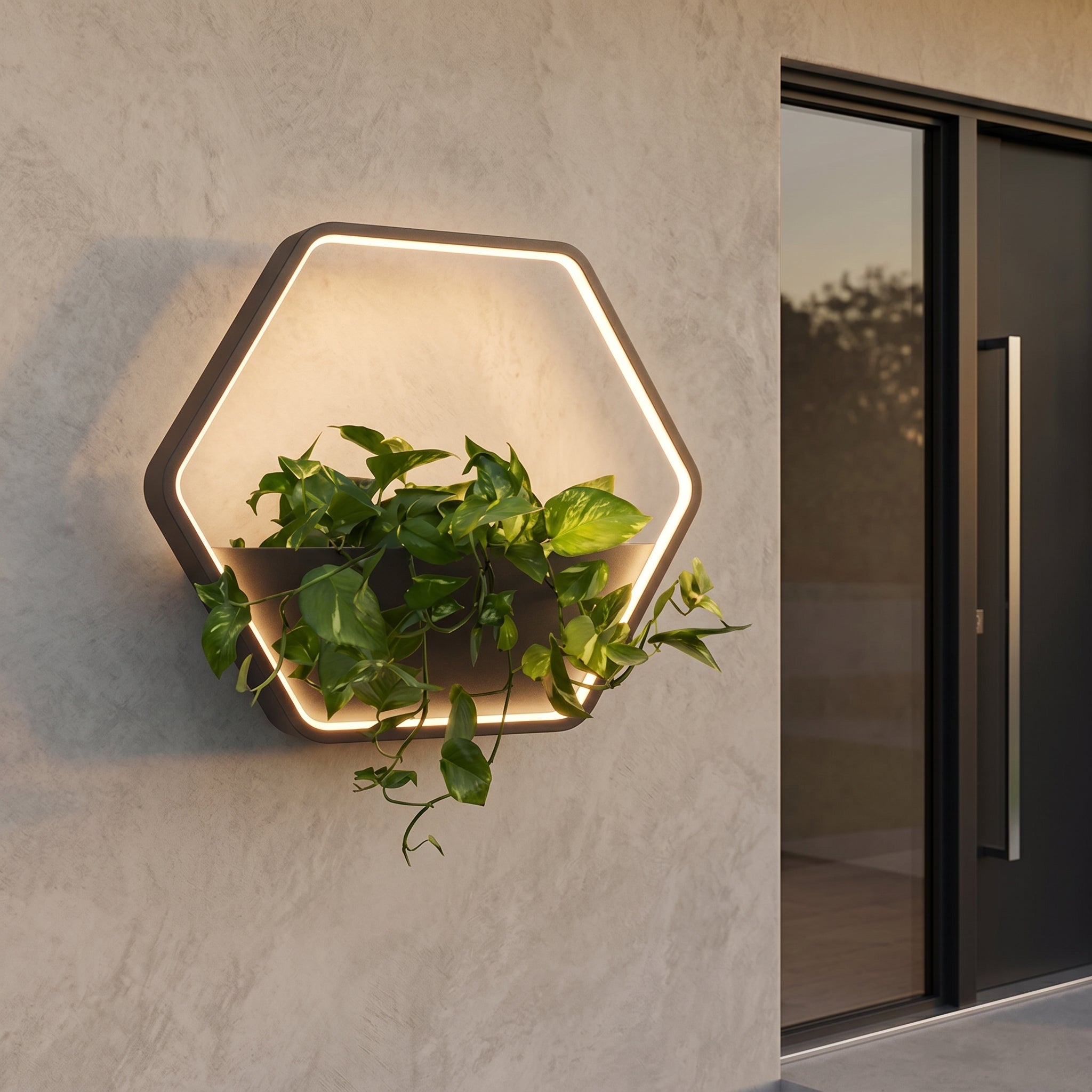 Lumen Illuminated Planter Wall Light