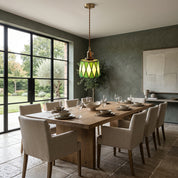 Lumen Stained Glass Pendant Light