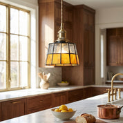 Lumen Stained Glass Pendant Light