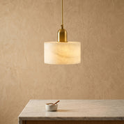 Lumen Alabaster Cylinder Pendant