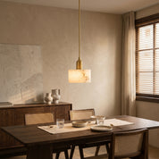 Lumen Alabaster Cylinder Pendant