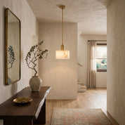 Lumen Alabaster Cylinder Pendant