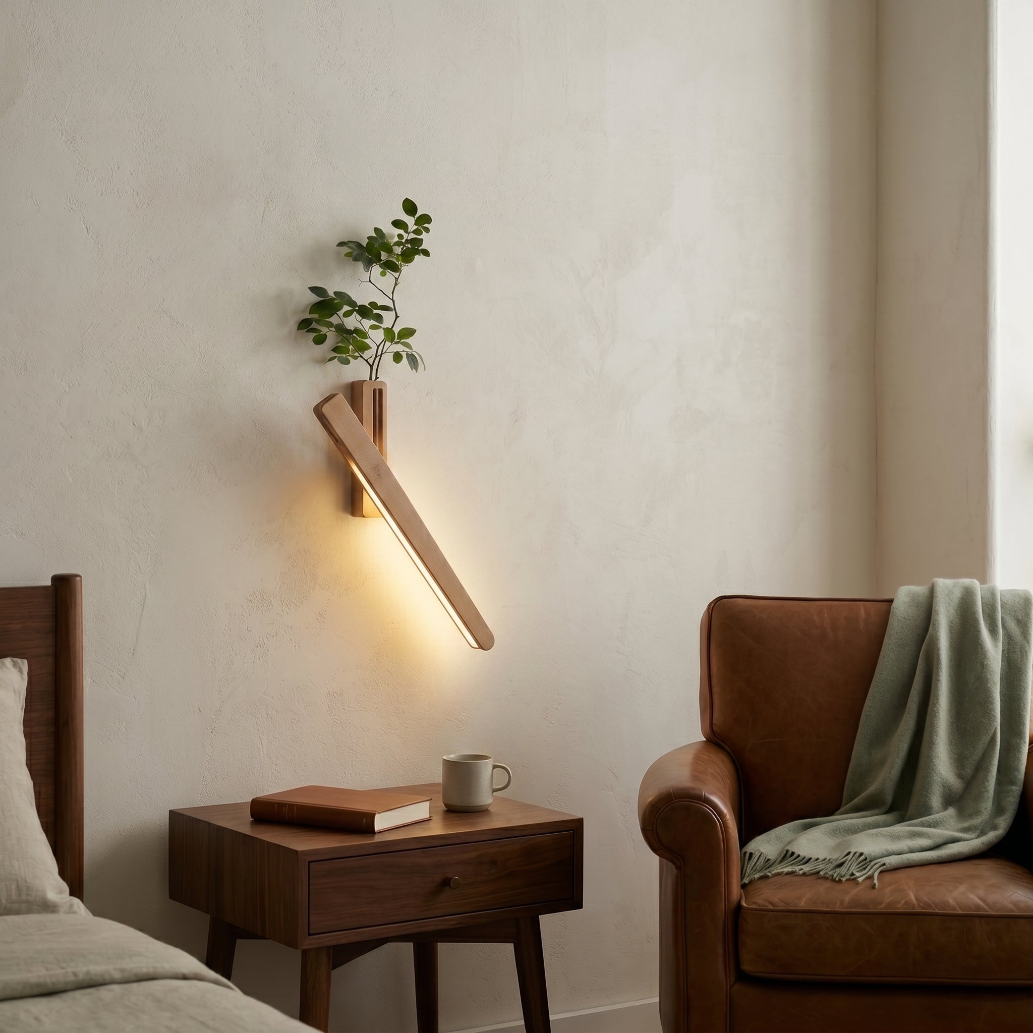 Lumen Ambient Wood Wall Light