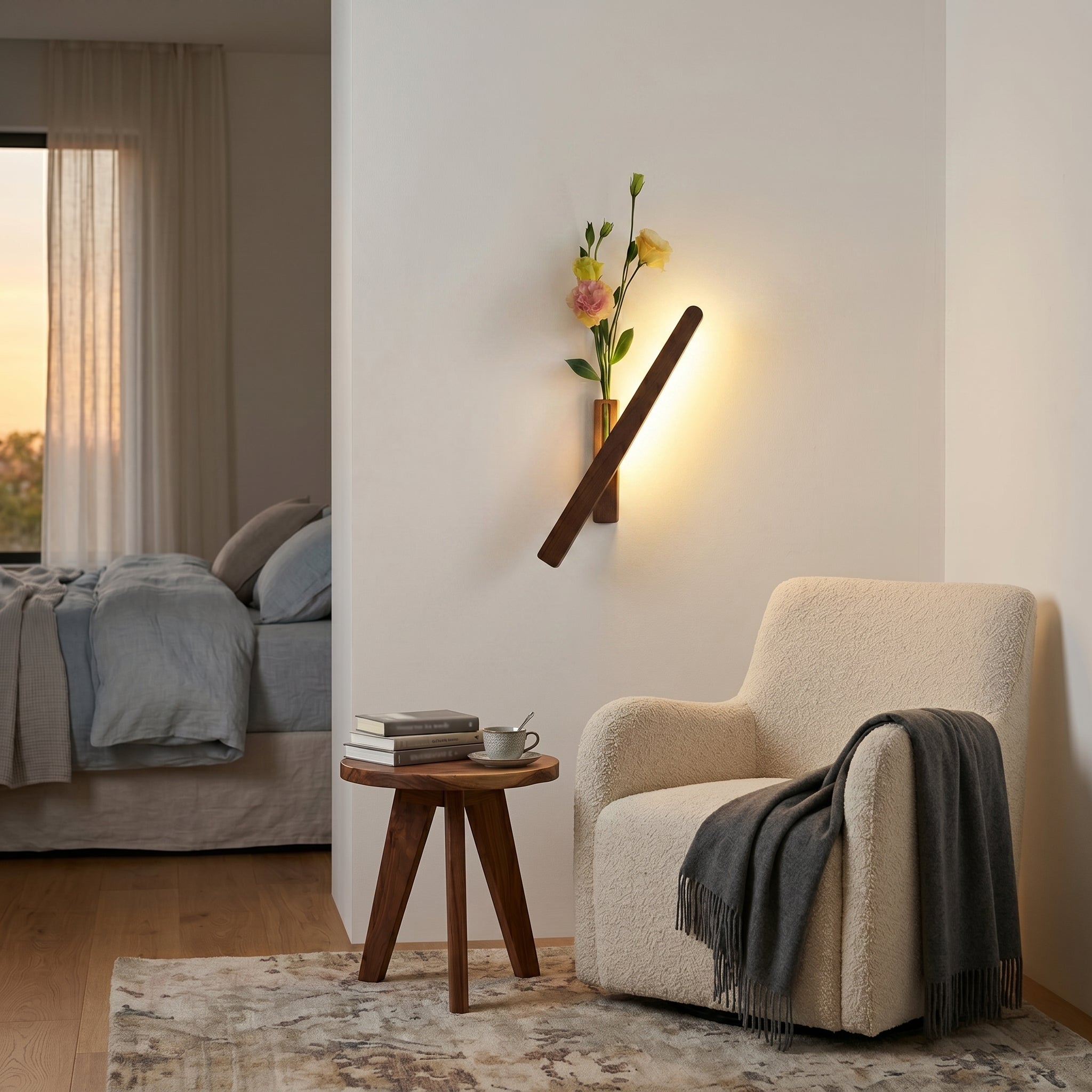Lumen Ambient Wood Wall Light