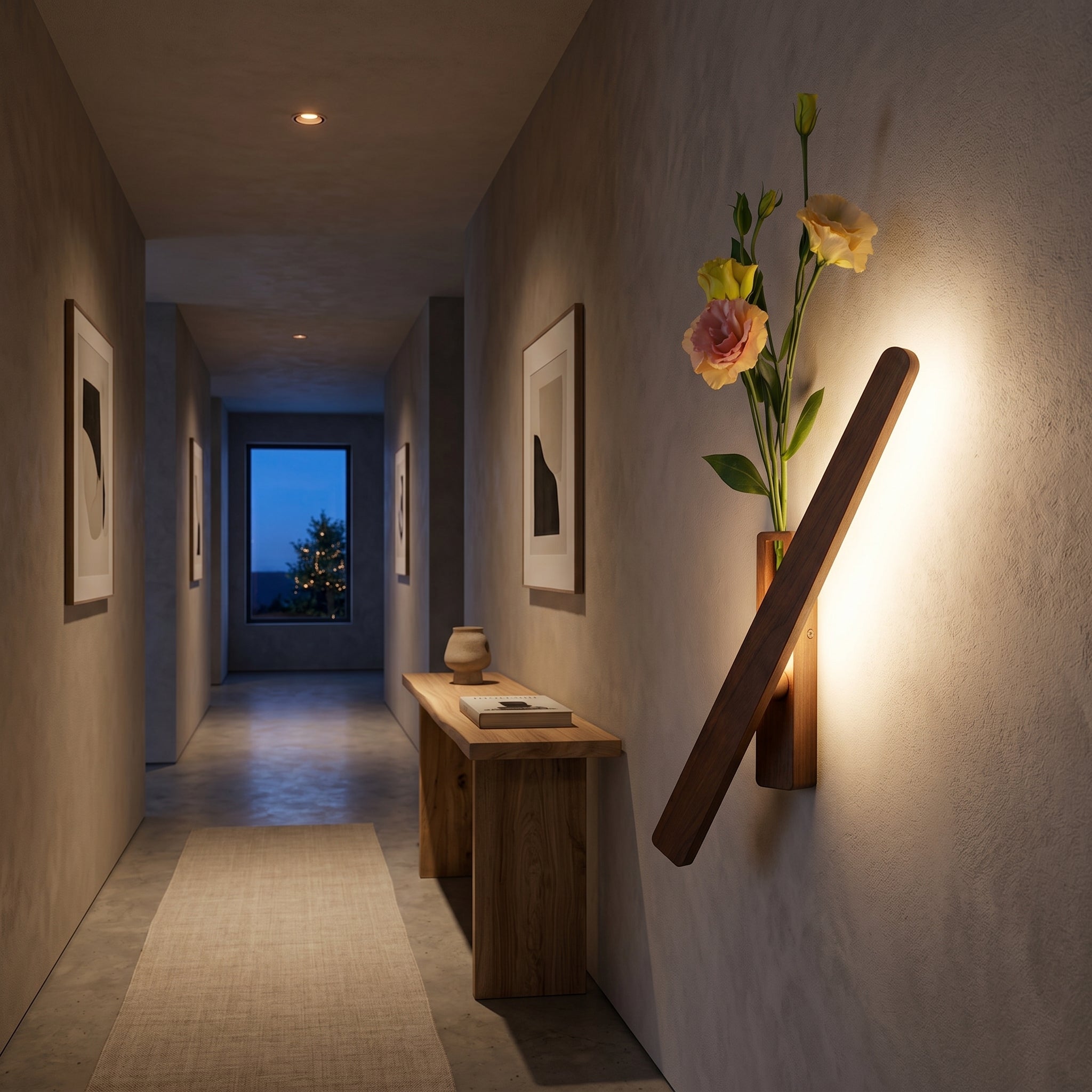 Lumen Ambient Wood Wall Light