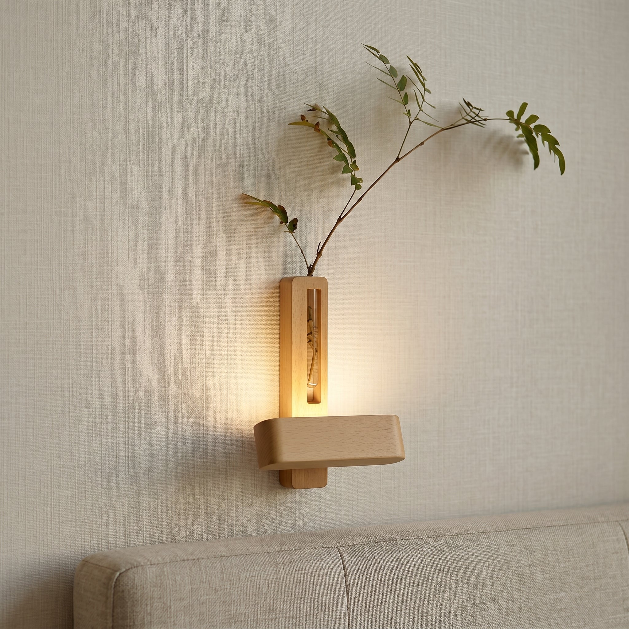 Lumen Ambient Wood Wall Light