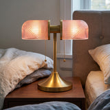 Lumen Olivane Vintage Glass Table Lamp