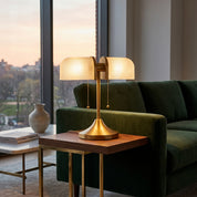 Lumen Olivane Vintage Glass Table Lamp