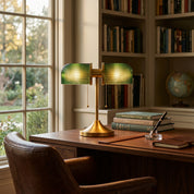 Lumen Olivane Vintage Glass Table Lamp