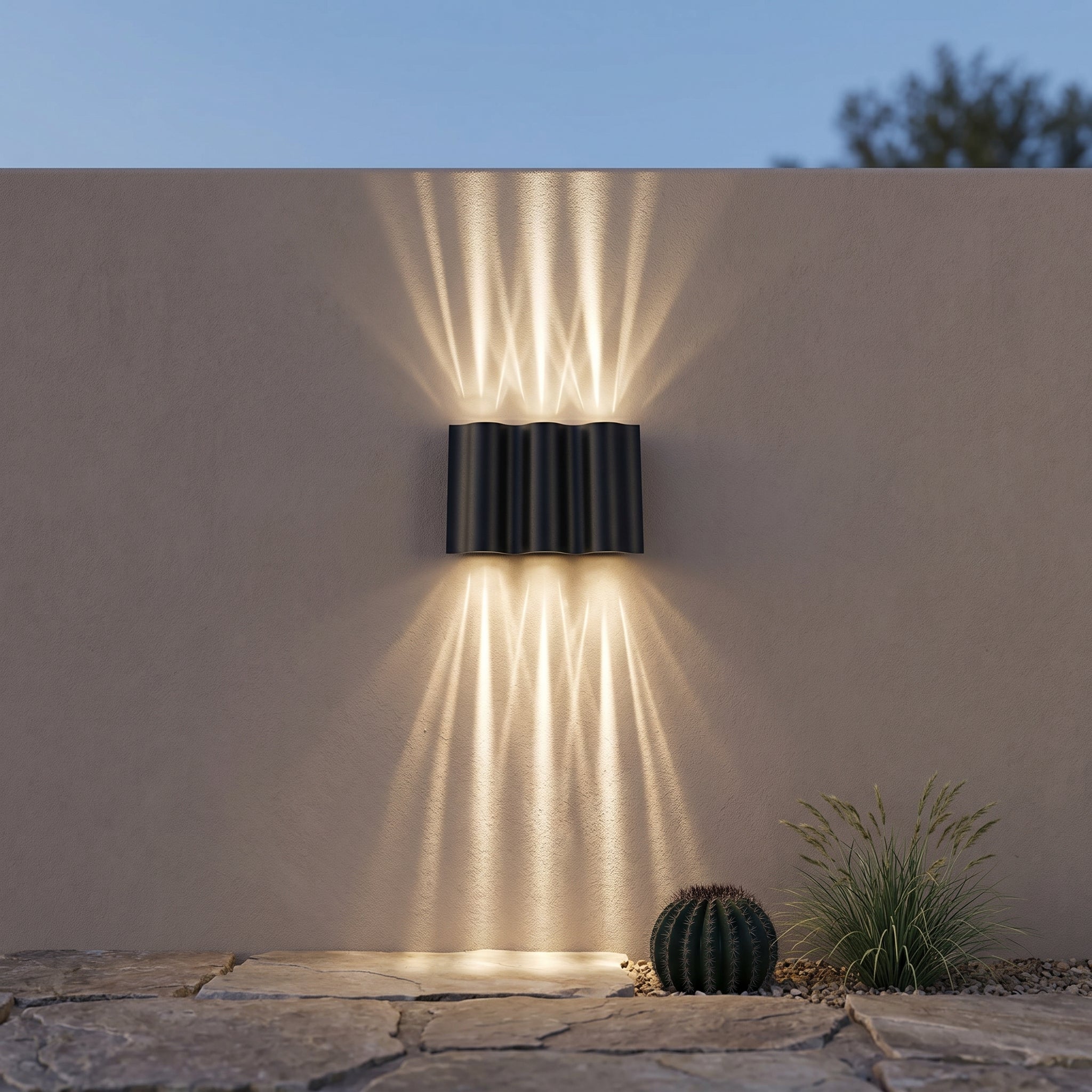 Lumen Water Ripple Outdoor Wall Sconce
