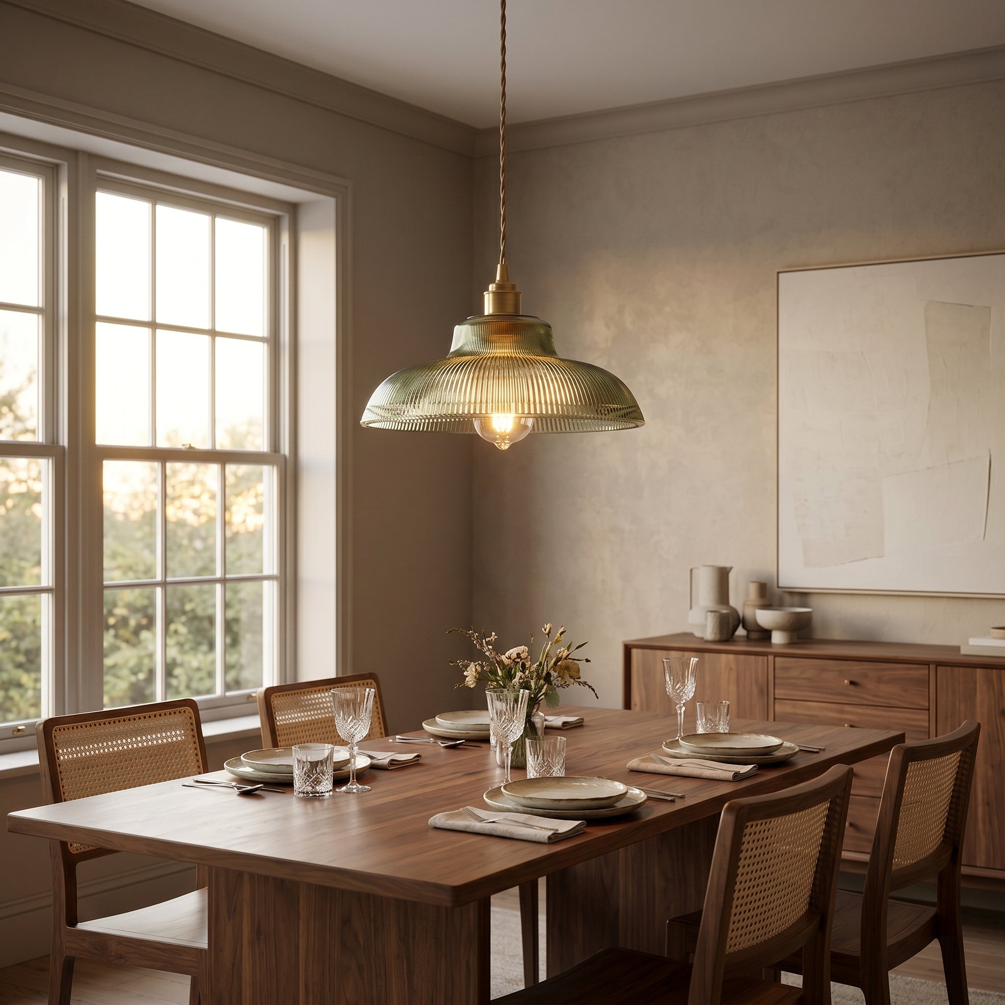 Lumen Glass Prism Pendant Light