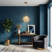 Lumen Glass Petal Louve Pendant Light