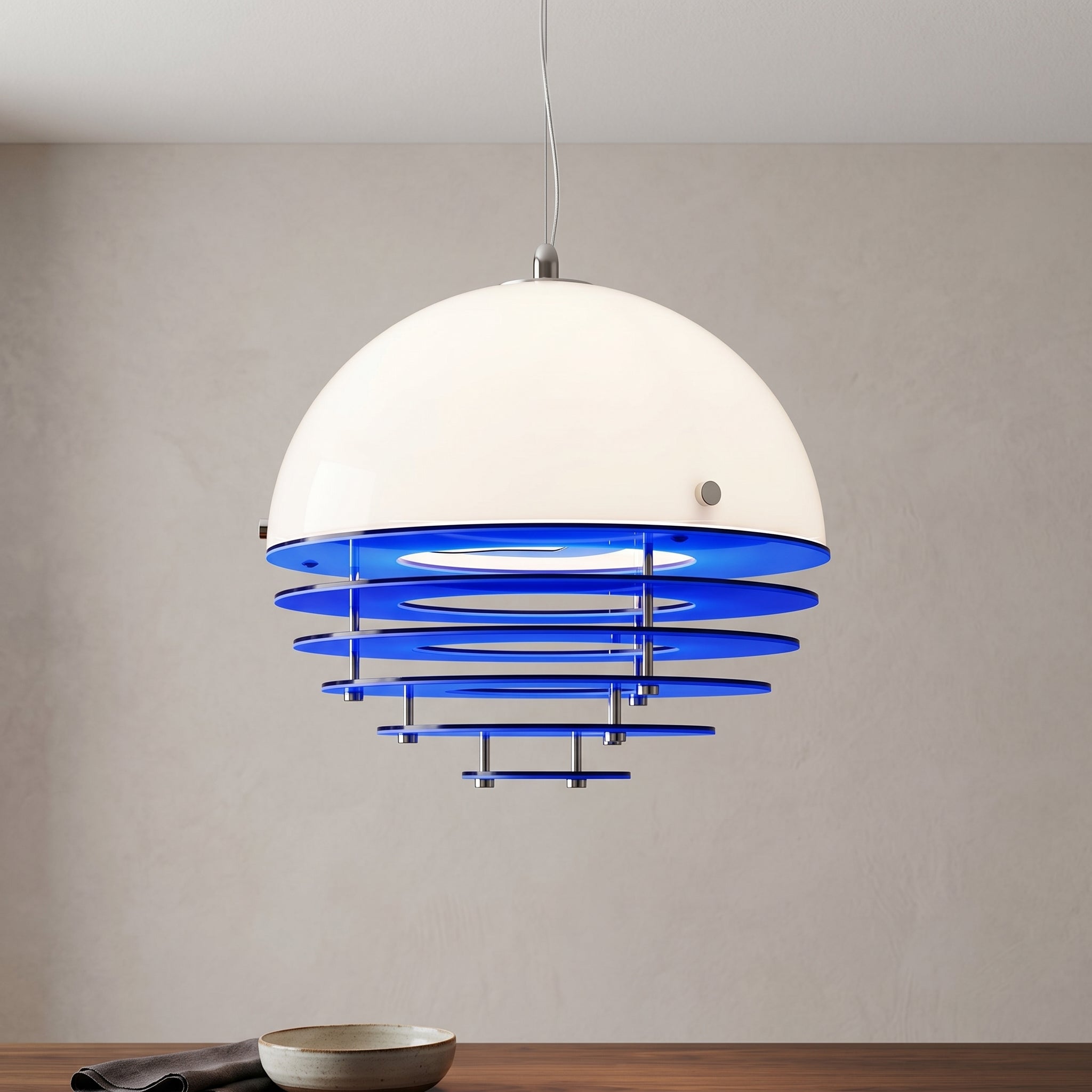 Lumen Tiered Disc Dome Pendant