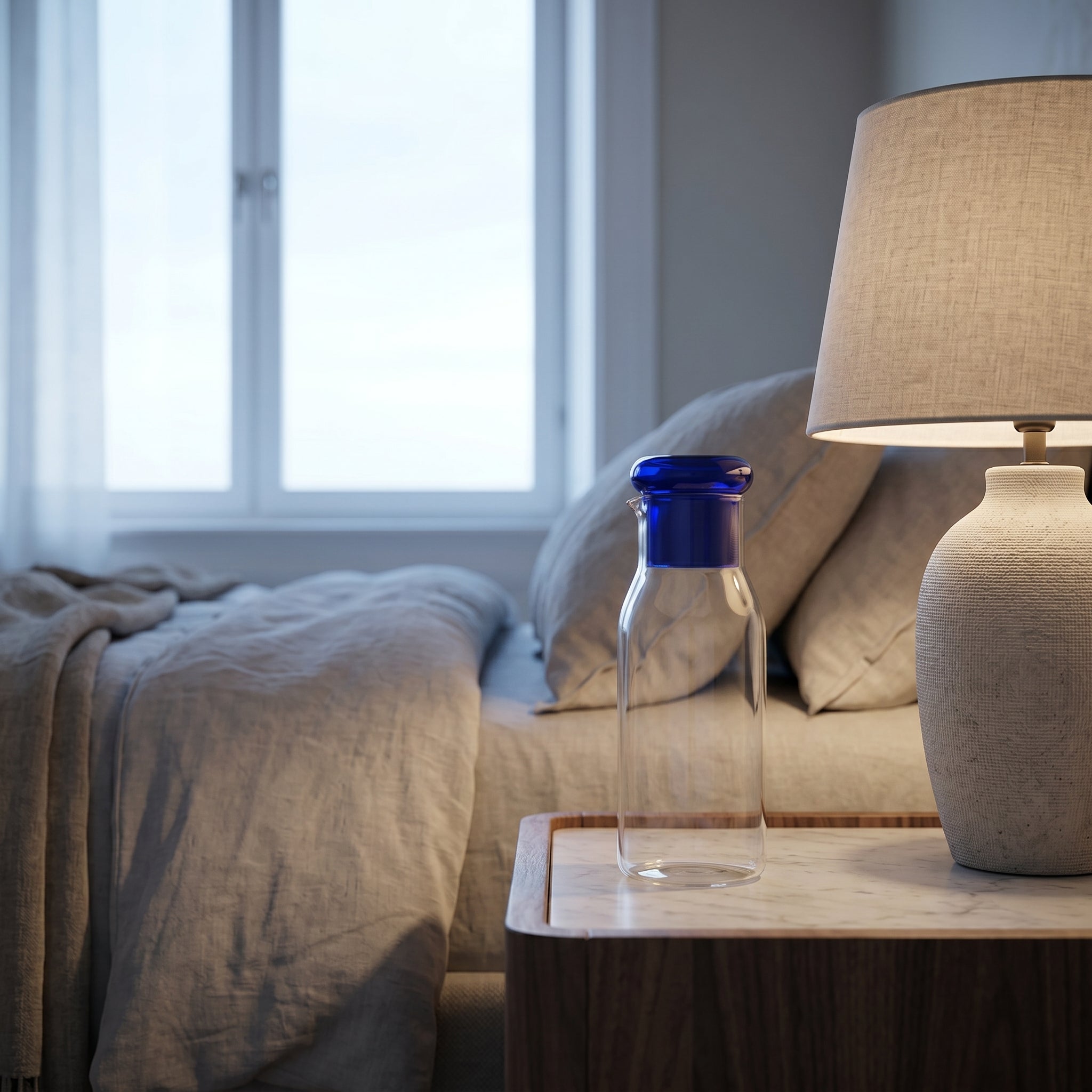 Atelier Tinted Glass Bedside Carafe