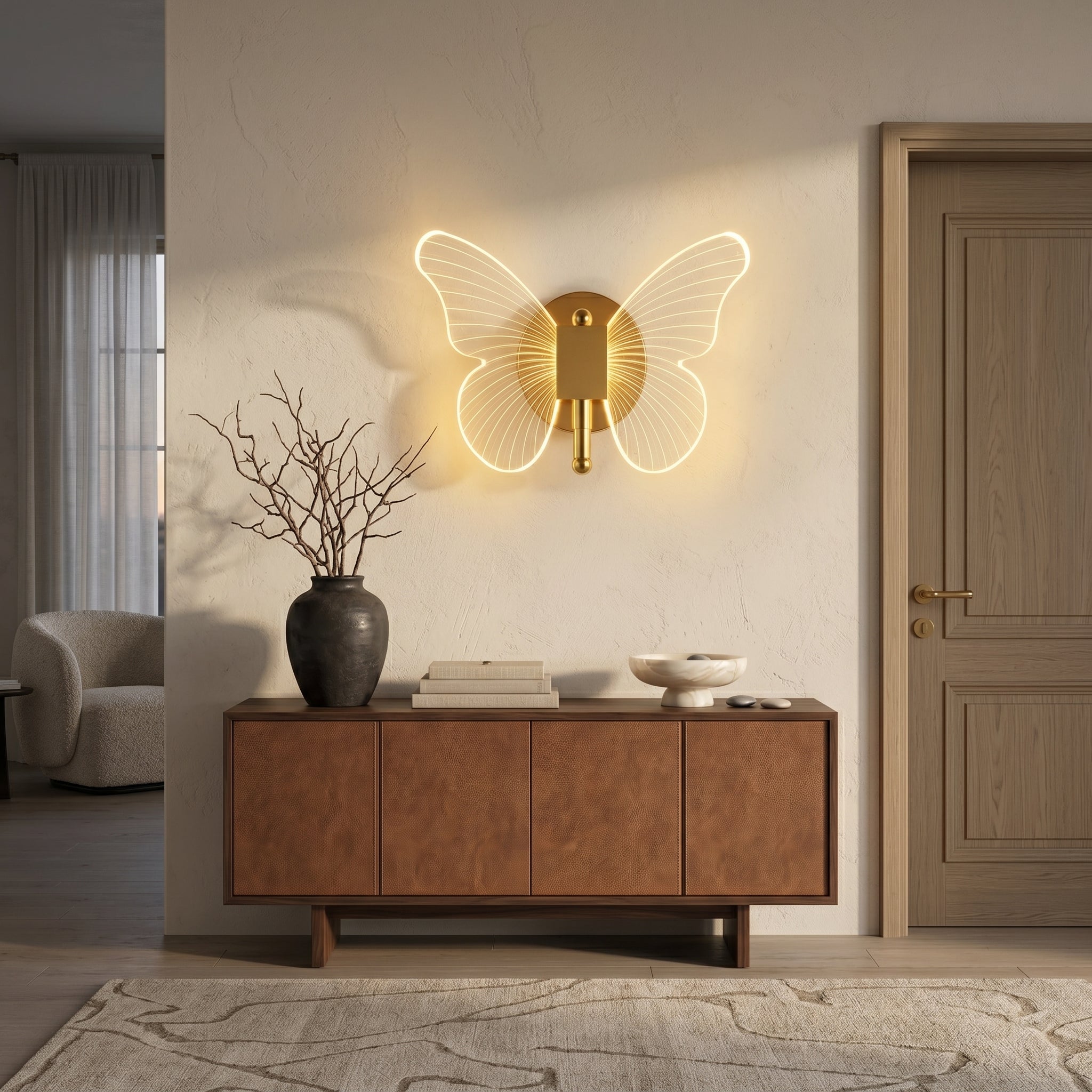 Lumen Butterfly LED Wall Sconce