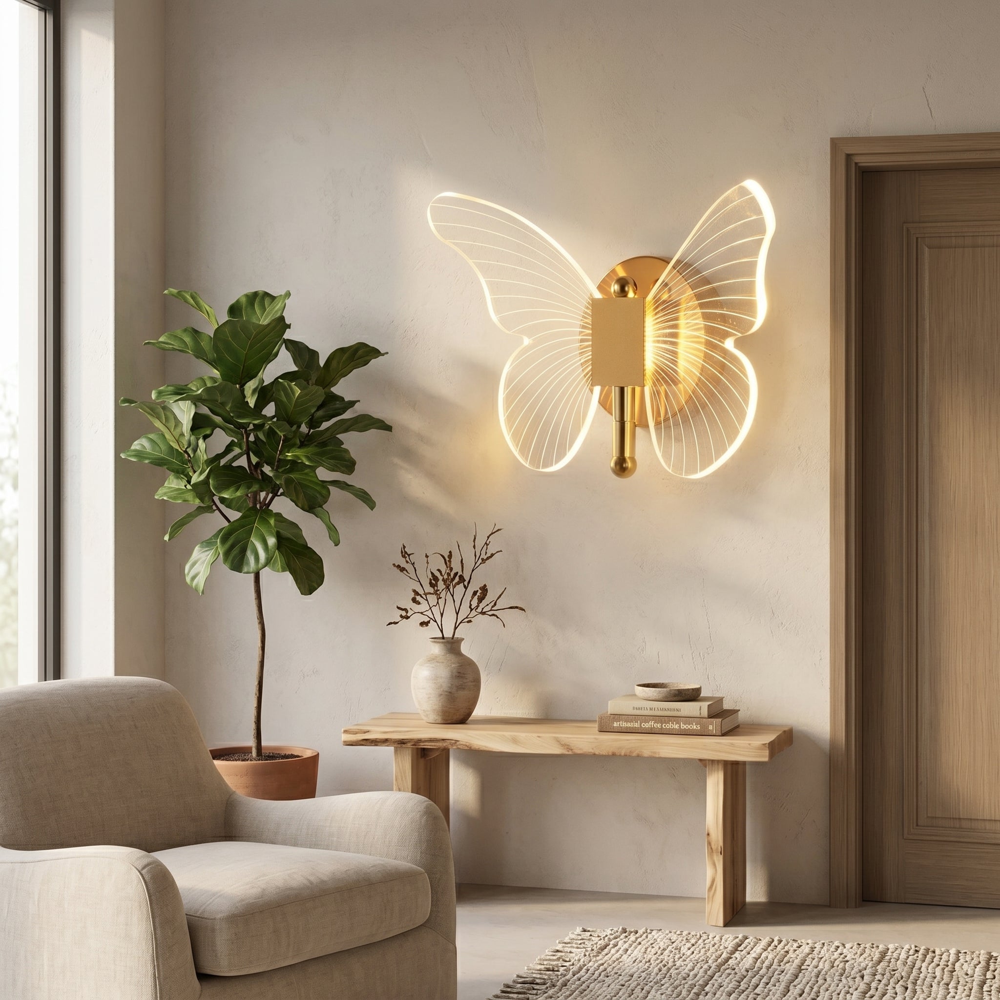 Lumen Butterfly LED Wall Sconce