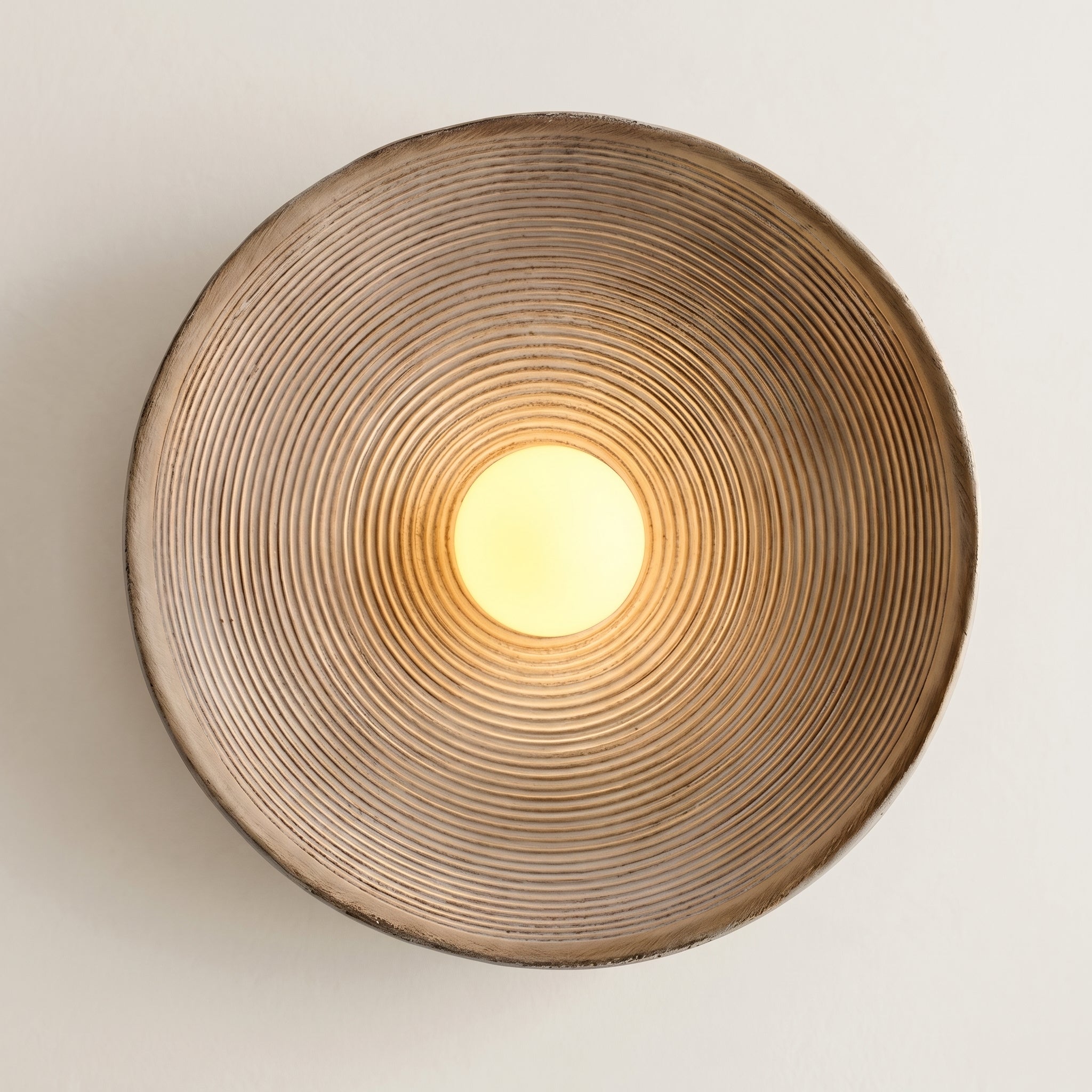 Lumen Ceramic Round LED Wall Lamp