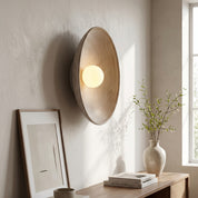 Lumen Ceramic Round LED Wall Lamp