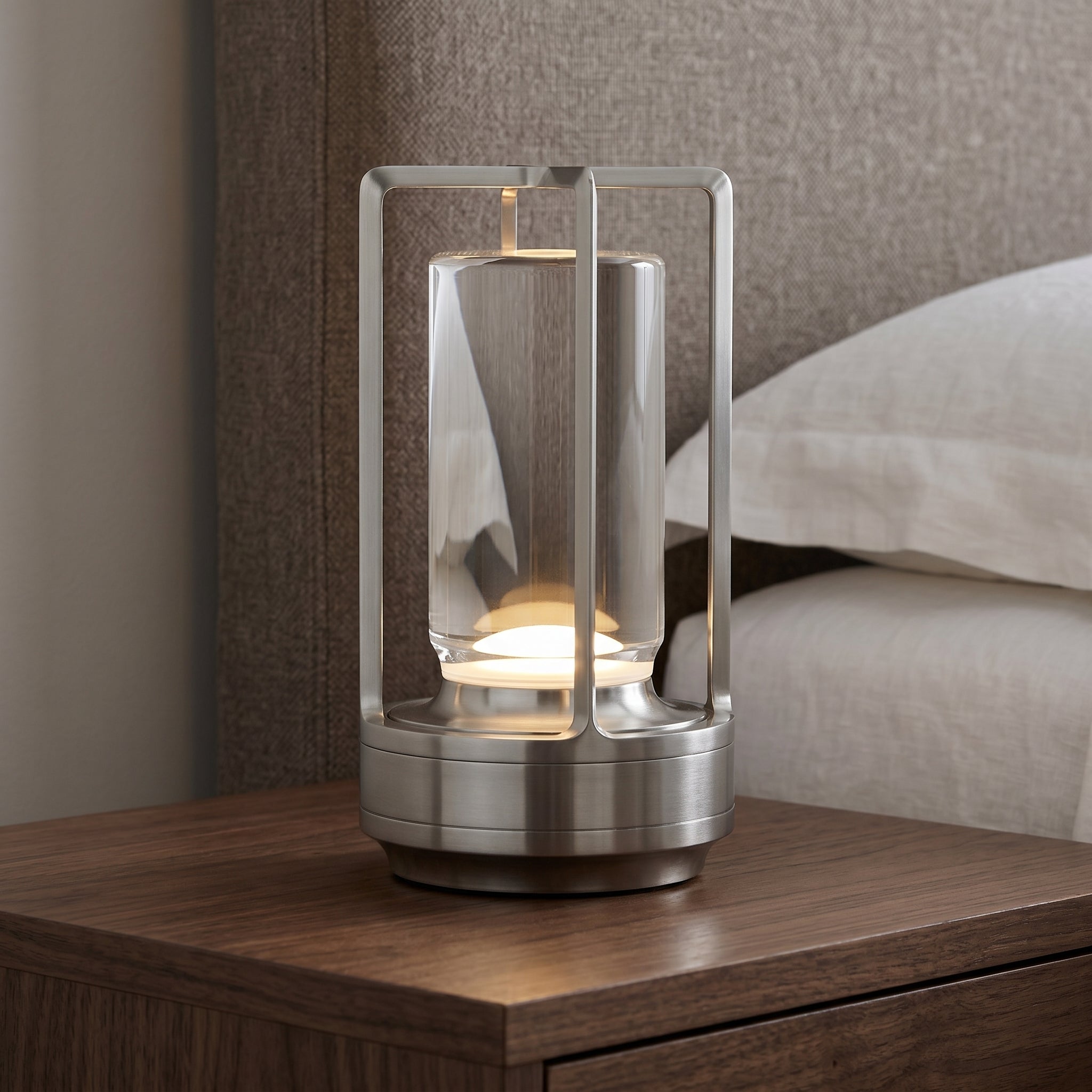 Lumen Rechargeable Cylinder Table Lamp