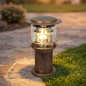 Lumen Tiered Cylinder Outdoor Post Light