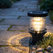 Lumen Tiered Cylinder Outdoor Post Light