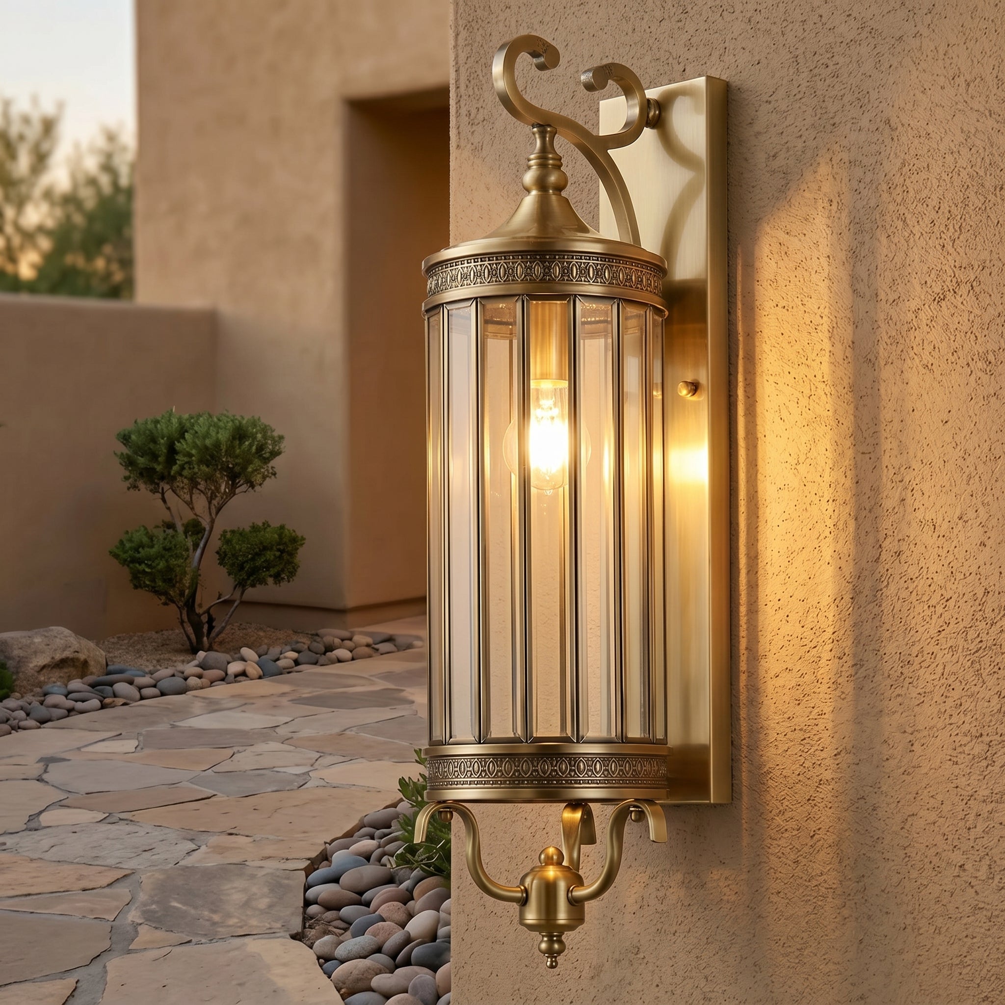 Lumen Vintage Copper Porch Wall Light