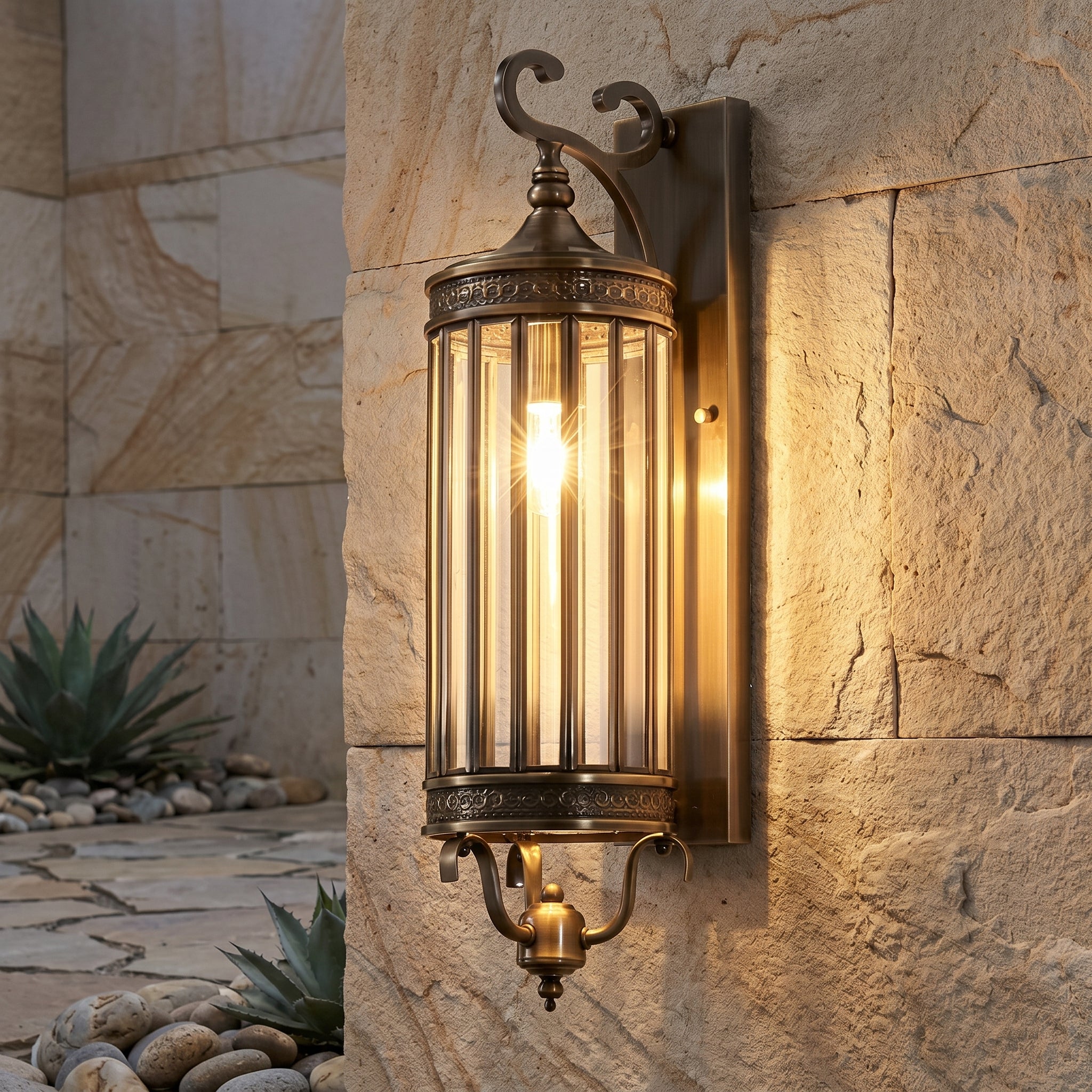Lumen Vintage Copper Porch Wall Light