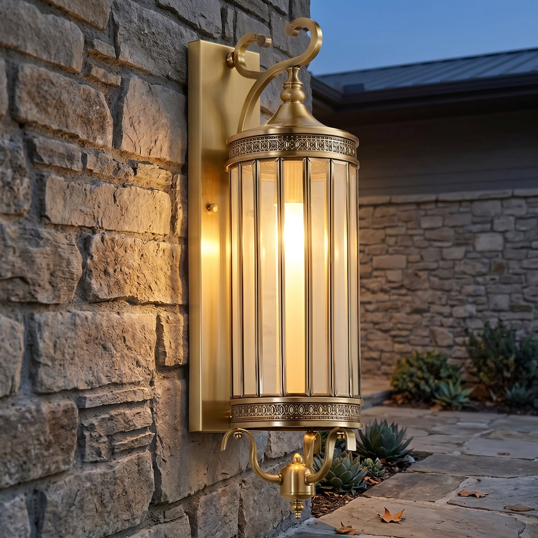 Lumen Vintage Copper Porch Wall Light
