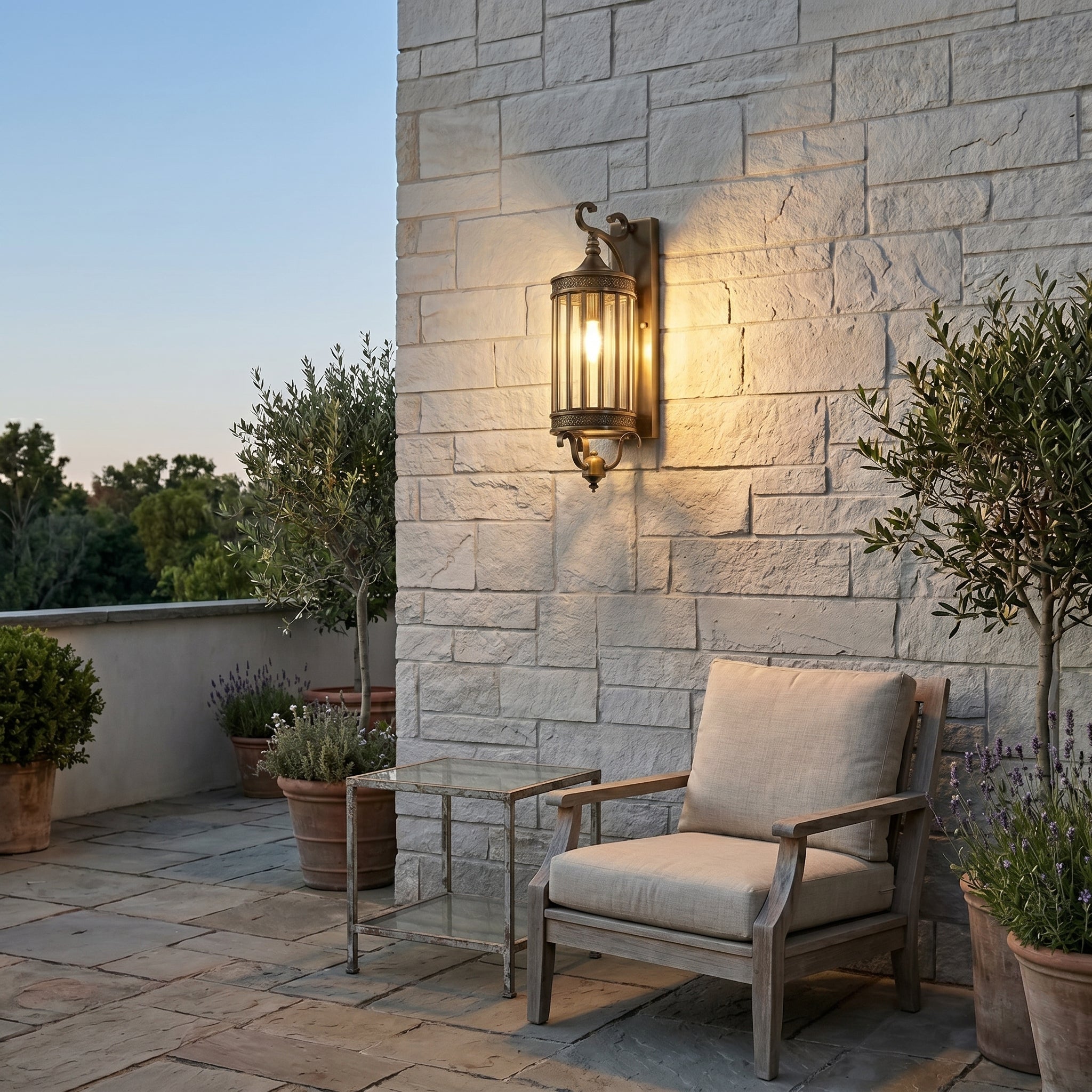 Lumen Vintage Copper Porch Wall Light