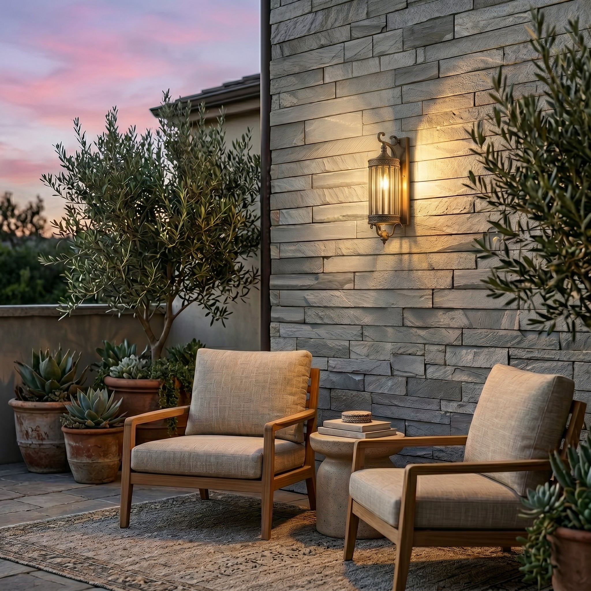 Lumen Vintage Copper Porch Wall Light