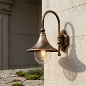 Lumen Farmhouse Horn Outdoor Wall Light