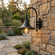 Lumen Farmhouse Horn Outdoor Wall Light