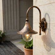 Lumen Farmhouse Horn Outdoor Wall Light