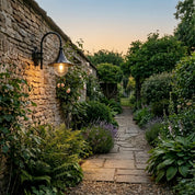 Lumen Farmhouse Horn Outdoor Wall Light